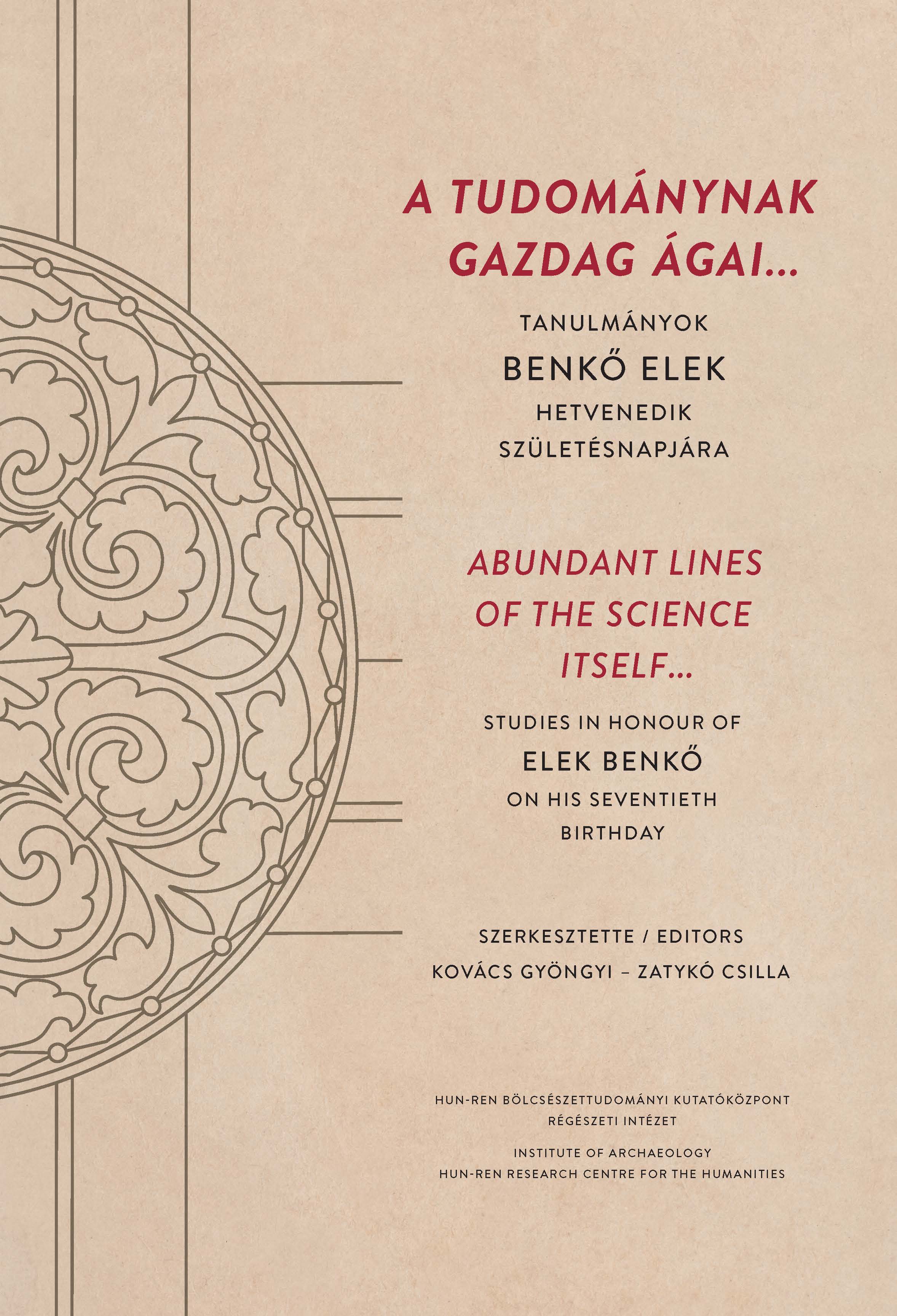 Studies in honour of Elek Benko borito